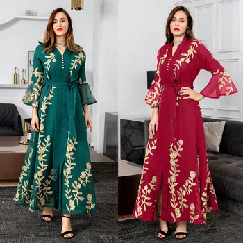 Imitacija Perilo Jalabiya Afriške Obleke za Ženske Vezenino arabski Haljo Dubaj Savdska Muslimanska Stranka Večer Ramadana Abaya