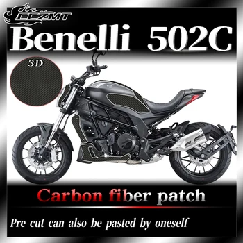 Za Benelli 502C 3D zaščitna folija za gorivo nalepke ogljikovih vlaken telo zaščitna nalepka vse avtomobilske nalepke, dodatki spremenjen