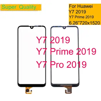 10Pcs/Veliko na Dotik Za Huawei Y7 Prime Pro 2019 Dotik Zaslon Senzor za Računalnike Sprednji Zunanji Stekla