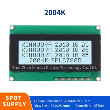 Širokokotni inteligentni elektronski zaslon LCD2004 2004 20*4 20X4 5V znak modra/zelena osvetlitev ozadja zaslona z visoko kakovosten LCD