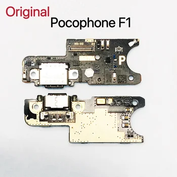 Original Za Xiaomi Pocophone F1 / Poco F1 Polnjenje prek kabla USB Vrata Flex Kabel Dock Priključek Odbor rezervnih Delov