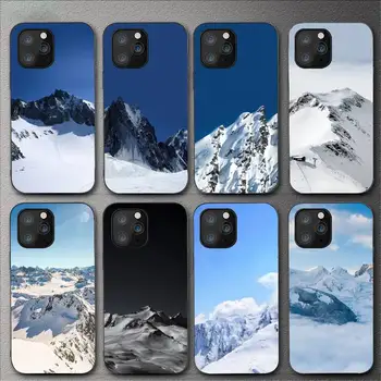Sneg Gorskih Primeru Telefon Za iPhone 11 12 Mini 13 14 Pro XS Max X 8 7 6s Plus 5 SE XR Lupini