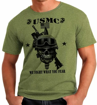 Ameriški marinci so Semper Fidelis Vojaški Veteran T-Shirt 100% Bombaž O-Vratu Poletje Kratek Rokav Priložnostne Mens T-shirt Velikost S-3XL