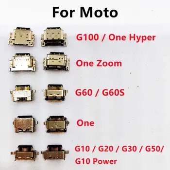 10Pcs Novo Za Motorola Moto G100 G60 G50 G20 G30 G10 Moč Enega Hiper Zoom Polnjenje prek kabla USB Vrata Dock Vtičnice Priključite Priključek za Polnilnik