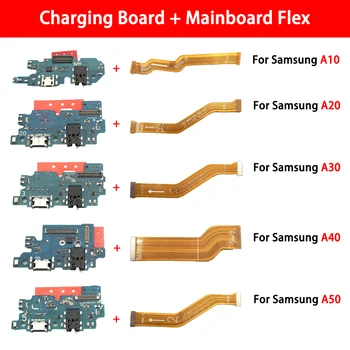 USB Hitro Polnjenje Polnilnik Glavni Motherboard Flex Kabel Za Samsung A10S A20S A30S A40 A50S A60 A70 A80 Dock Priključek
