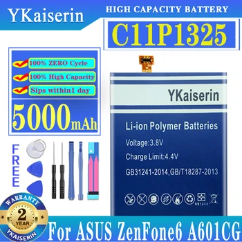 YKaiserin C11P1325 5000mAh Baterija Za Asus ZenFone 6 ZenFone6 A601CG A600CG T00G Polymer Li-ionska Baterija Telefona Zamenjava