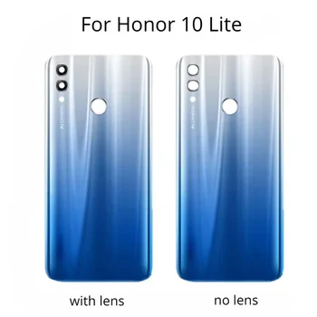 Novo Hrbtni Pokrovček Za Huawei Honor 10 Lite HRY-LX1 LX2 L00a Pokrovček Baterije Vrata Zadaj Stanovanj Primeru objektiv Kamere+logotip