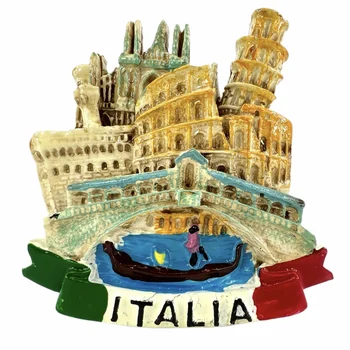 Vsej Italiji Hladilnik Magneti Benetke pizza Rimu Potovanja 3D Memorial Magnetni Hladilnik Nalepke Darilo Soba Dekoracijo