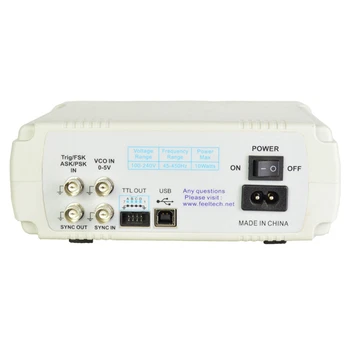 FY6600-60Mhz Programiranje Dual Channel DDS Poljubna Valovna Signal Generator Impulzov Vir Frekvenčni Merilnik Z NAMI Plug Trajne