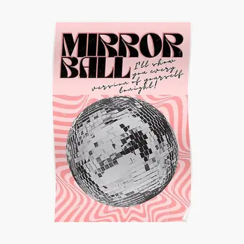 Taylor Mirrorball Folklores Disco Krogla Poster Tiskanje Smešno Barvanje Sten Soba Letnik Zidana Dekor Sodobno Dekoracijo Brez Okvirja