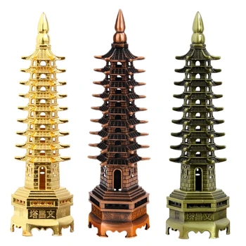 Feng Shui Zlitine 3D Model Kitajski Wenchang Pagoda Stolp Obrti Kip Dekoracijo