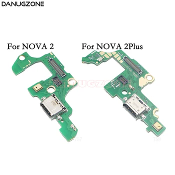 10PCS/Veliko Za Huawei Nova 2 Plus USB Polnjenje Dock Priključek, Vtič Vrata Vtičnice Priključek za Polnjenje Odbor Flex Kabel